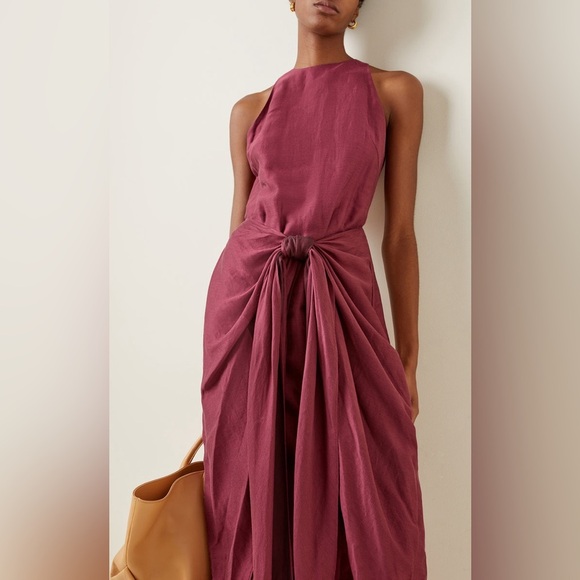 Bondi Born Lanai Eco Linen-Blend Wrap Tie Dress 🥀 - Picture 2 of 13